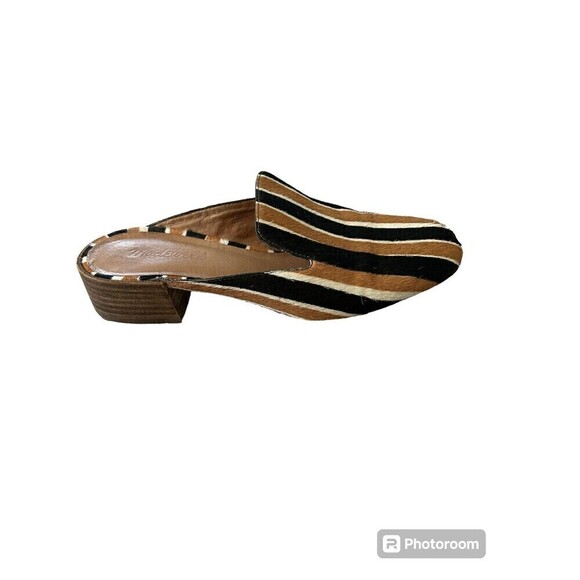 Madewell The Willa Loafer Mule in Striped Calf‎ Hair Slip On Size 8 - Picture 1 of 9